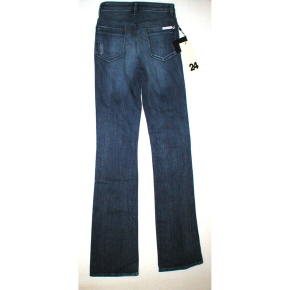 New Womens Designer Sass & Bide Jeans NWT High Rise Flare 24 Distressed Tall - Picture 6 of 8